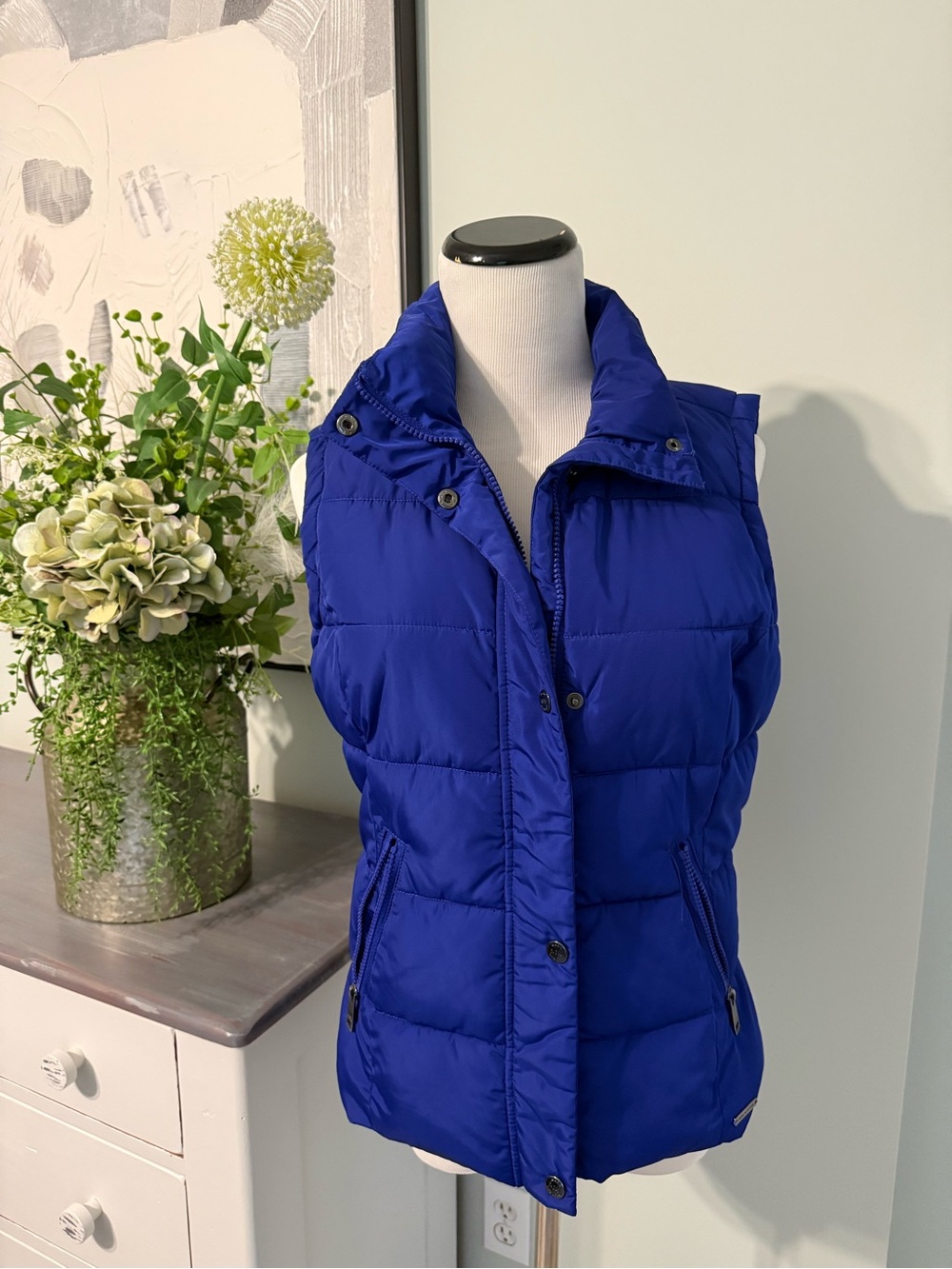 Marc New York Royal Blue Quilted Puffer Vest for Women